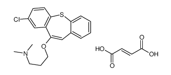 (E)-but-2-enedioic acid,3-(3-chlorobenzo[b][1]benzothiepin-5-yl)oxy-N,N-dimethylpropan-1-amine Structure