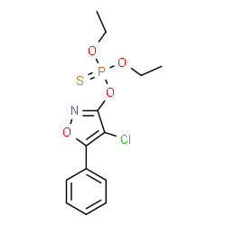 Phosphorothioic acid, O-(4-chloro-5-phenyl-3-isoxazolyl) O,O-diethyl e ster picture