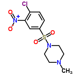 1-[(4-Chloro-3-nitrophenyl)sulfonyl]-4-methylpiperazine结构式