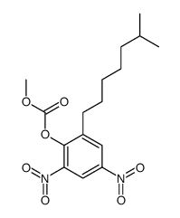 methyl [2-(6-methylheptyl)-4,6-dinitrophenyl] carbonate结构式