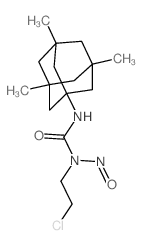 Urea, N-(2-chloroethyl)-N-nitroso-N-(3,5,7-trimethyltricyclo(3.3.1.1(sup 3,7))dec-1-yl)-结构式