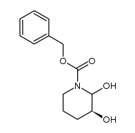 (3S)-2,3-dihydroxypiperidine-1-carboxylic acid benzyl ester Structure