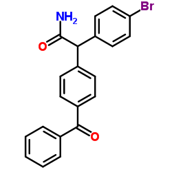 2-(4-Benzoylphenyl)-2-(4-bromophenyl)acetamide Structure