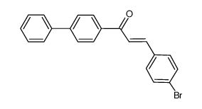 (E)-1-(biphenyl-4-yl)-3-(4-bromophenyl)prop-2-en-1-one结构式