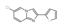 6-氯-2-噻吩-2-基-咪唑并[1,2-a]吡啶结构式