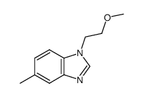 1H-Benzimidazole,1-(2-methoxyethyl)-5-methyl-(9CI) structure