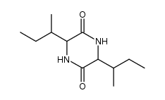 3,6-di-sec-butyl-piperazine-2,5-dione Structure