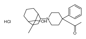 1-[1-(9-hydroxy-9-methyl-4-bicyclo[3.3.1]nonanyl)-4-phenylpiperidin-1-ium-4-yl]ethanone,chloride Structure