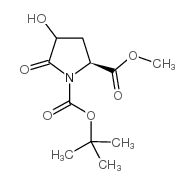 BOC-4-HYDROXY-5-OXO-L-PROLINE METHYL ESTER Structure