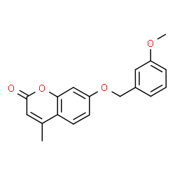 7-[(3-methoxyphenyl)methoxy]-4-methylchromen-2-one structure