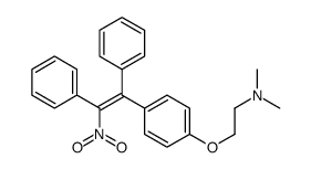 N,N-dimethyl-2-[4-[(Z)-2-nitro-1,2-diphenylethenyl]phenoxy]ethanamine Structure