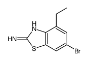 2-BENZOTHIAZOLAMINE, 6-BROMO-4-ETHYL- Structure