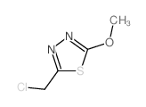2-(Chloromethyl)-5-methoxy-1,3,4-thiadiazole结构式
