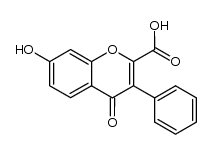 7-hydroxy-4-oxo-3-phenyl-4H-chromene-2-carboxylic acid结构式