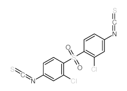 Benzene,1,1'-sulfonylbis[2-chloro-4-isothiocyanato- Structure