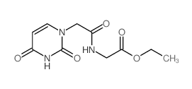 Glycine,N-[(3,4-dihydro-2,4-dioxo-1(2H)-pyrimidinyl)acetyl]-, ethyl ester (7CI,8CI,9CI) Structure