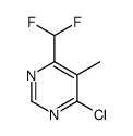 4-chloro-6-(difluoromethyl)-5-methylpyrimidine Structure