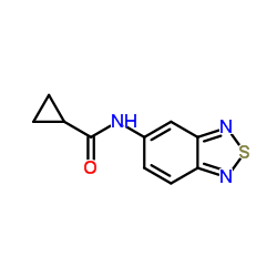 N-(2,1,3-Benzothiadiazol-5-yl)cyclopropanecarboxamide结构式