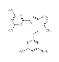 4-Penten-2-one,3,3-bis[2-(4,6-diamino-1,3,5-triazin-2-yl)ethyl]-4-methyl- Structure