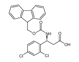 fmoc-(s)-3-amino-3-(2,4-dichloro-phenyl)-propionic acid Structure