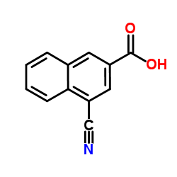 4-Cyano-2-naphthoic acid Structure