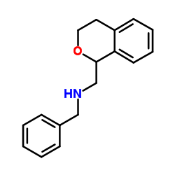 N-Benzyl-1-(3,4-dihydro-1H-isochromen-1-yl)methanamine结构式