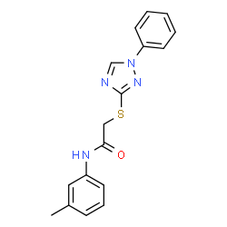 N-(3-Methylphenyl)-2-[(1-phenyl-1H-1,2,4-triazol-3-yl)sulfanyl]acetamide picture