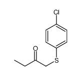 1-(4-chlorophenyl)sulfanylbutan-2-one结构式