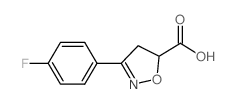 3-(4-FLUORO-PHENYL)-4,5-DIHYDRO-ISOXAZOLE-5-CARBOXYLIC ACID structure
