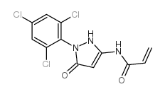 3-Propeneamido-1-(2,4,6-trichlorophenyl)-5-pyrazolone structure