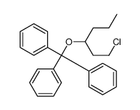 [1-chlorohexan-3-yloxy(diphenyl)methyl]benzene Structure