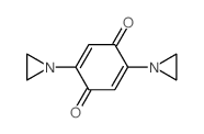 2,5-Cyclohexadiene-1,4-dione,2,5-bis(1-aziridinyl)-结构式