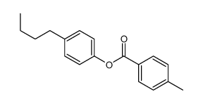 (4-butylphenyl) 4-methylbenzoate结构式