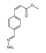 methyl 3-(4-methanehydrazonoylphenyl)prop-2-enoate结构式