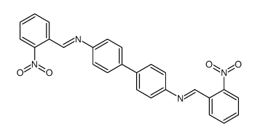 1-(2-nitrophenyl)-N-[4-[4-[(2-nitrophenyl)methylideneamino]phenyl]phenyl]methanimine Structure