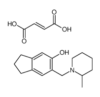 6-[(2-Methyl-1-piperidinyl)methyl]-5-indanol (2Z)-2-butenedioate (1:1)结构式