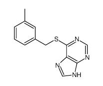 6-[(3-methylphenyl)methylsulfanyl]-7H-purine结构式
