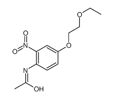 N-[4-(2-ethoxyethoxy)-2-nitrophenyl]acetamide结构式