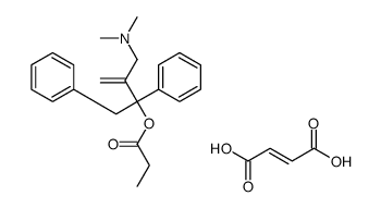 (Z)-but-2-enedioic acid,[3-[(dimethylamino)methyl]-1,2-diphenylbut-3-en-2-yl] propanoate结构式