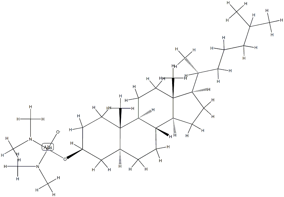 5α-Cholestan-3β-ol tetramethylphosphorodiamidate结构式