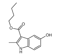 butyl 5-hydroxy-2-methyl-1H-indole-3-carboxylate Structure