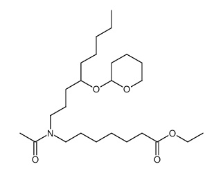 ethyl 7-{N-[4-(2-tetrahydropyranyloxy)nonyl]acetamido}heptanoate Structure