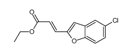 ethyl 3-(5-chloro-1-benzofuran-2-yl)prop-2-enoate Structure