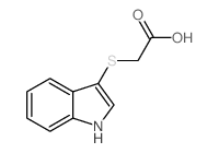 (1H-吲哚-3-磺酰基)-乙酸结构式