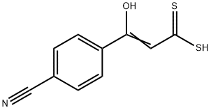 3-(4-Cyanophenyl)-3-hydroxypropenedithioic acid Structure