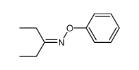 3-pentanone O-phenyloxime Structure