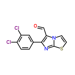 6-(3,4-Dichlorophenyl)imidazo[2,1-b][1,3]thiazole-5-carbaldehyde结构式