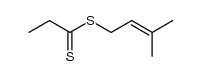 dithiopropionic acid 3-methyl-but-2-enyl ester Structure