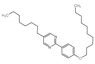 2-(4-癸羟苯基)-5-辛嘧啶结构式