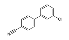 3'-CHLORO[1,1'-BIPHENYL]-4-CARBONITRILE结构式